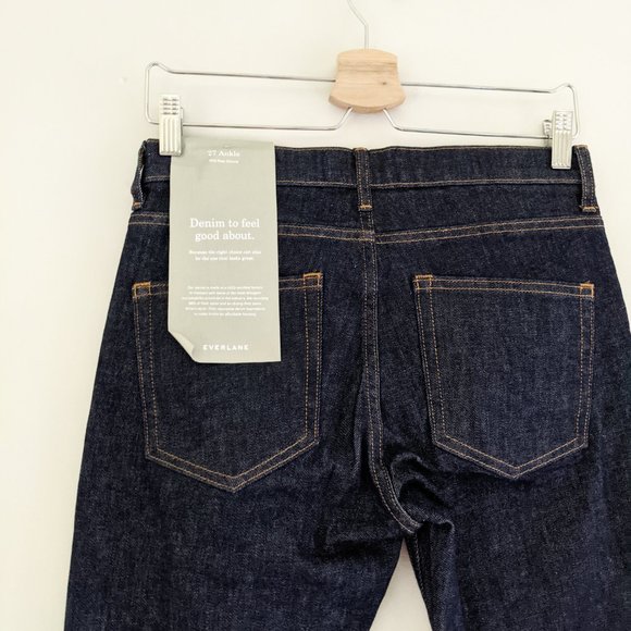Everlane The Mid-Rise Skinny Jean Dark Indigo. EUC worn once - Picture 8 of 12